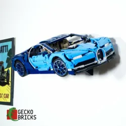 Gecko Bricks Wall mount for Technic Bugatti Chiron 42083
