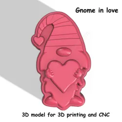 Gnome in love Stl File