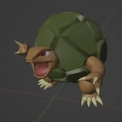 Golem pokemon 3D print model
