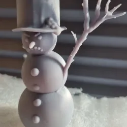 Grumpy Snowman