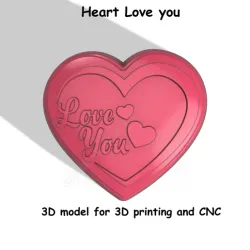 Heart Love you Stl File