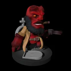 Hellboy - FanArt - 3D Sculpt - Fbx-Stl-OBJ 3D print model