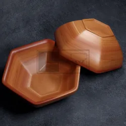 Hexagonal Bowl - CNC Files for Wood (STL)