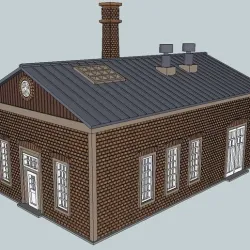 HO Scale Boiler Building or Bakery