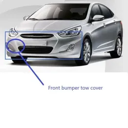 Hyundai Accent 2012-2015 front bumper tow cover