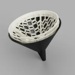 IPA/Resin cleaner funnel multiple walled for better filtration with (coffee)filters