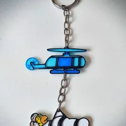 Key ring Homer Helicopter meme