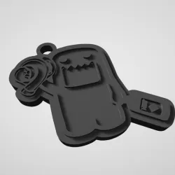 Keychain doll with turbo