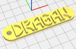 Keychain with name Dragan