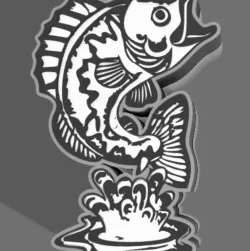 led lamp of a carp