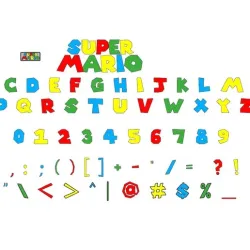 Letters and Numbers SUPER MARIO Letters and Numbers | Logo