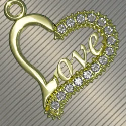 love heart charm