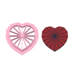 love, heart, velentine,polymer clay cutter 7 size