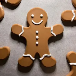 Magnetic Modular Gingerbread Man - Festive Fidget Fridge Friend