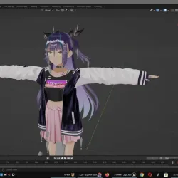 model 3d anime