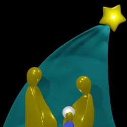 MODERN MINIMALIST STAR NATIVITY SCENE