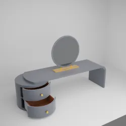 modern mirror table