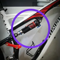 MTB shock absorber protector!