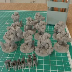 [multi part] Space dwarf warrior (no weapons) from celtic tribes (presuppoted !) V3