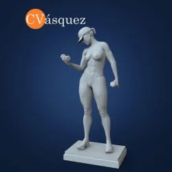 Naked sexy fitness girl
