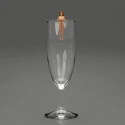 Nude Girl drink markers to attach to the side of your glass
