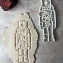 Nut cracker cookie cutter