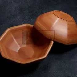Octagonal Bowl - CNC Files for Wood (STL)