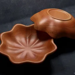 Octagonal Star Bowl - CNC Files for Wood (STL)