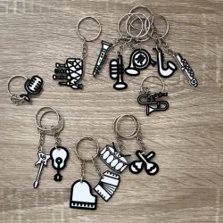 Pack 14 Music Instrument Keychains