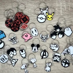 PACK 35 Keychains ANIME, MOVIES, VIDEOGAMES