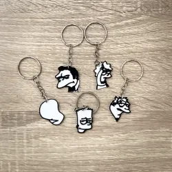 Pack 5 Simpsons Keychain // pack of 5 simpsons keychains
