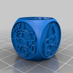 Pokemon TCG Coin Toss Dice (Heads/Tails)