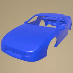PONTIAC FIERO GT 1985 PRINTABLE CAR BODY