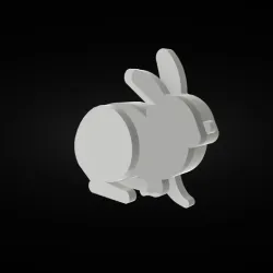 Rabbit decor sculpture