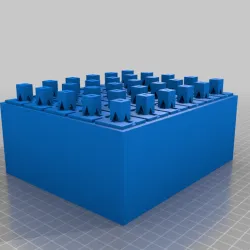 Raft Stacking any object for printing many items at once (OpenSCAD code)
