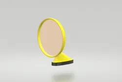 Rearview mirror for Porsche Clasico REAL SIZE or R/C scale size 1/10 1/28....(PRINT IN PLACE) (HIGH SOLID)