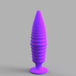 Ribbed Dildo Anal Plug