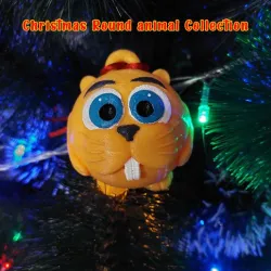 Round animals collection. Beaver