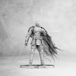 Samurai Batman STL Printable Decorative Digital Art for House or Office DC Comic