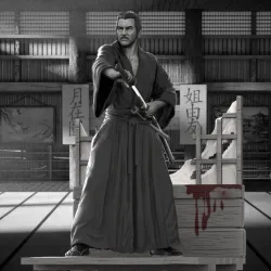 Samurai Toshiro MIFUNE statue