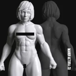 Sedition Series 02f - Female Gene-Forged Warrior Without Armor Plate