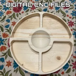 Serving Platter for CNC and 3D Printing