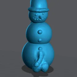 Snowman / Snowman with Christmas Hat and Balls