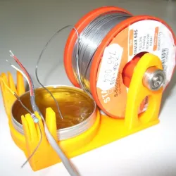 Solder wire rod stand with wires holder