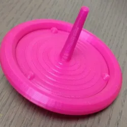 spinning disk top / gyroscope, three-part, can be assembled without gluing