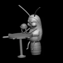 spongebob cockroach - meme