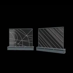 Star Wars Yavin Tactical Screens 2 for 3.75" and 6" figures