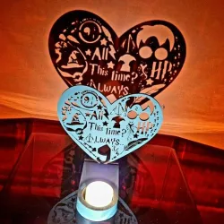Tea candle Harry Potter heart
