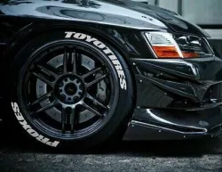 Toyo tire lettering tyre decal
