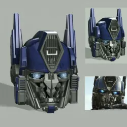 Transformers Rise of the Beasts Unmasked and Masked Optimus Prime Head for SS38